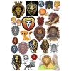 Aslan Sticker Set 12 20 Parça Telefon, Tablet, Defter, Laptop Sticker