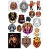 Aslan Sticker Set-14 17 Parça Telefon, Tablet, Defter, Laptop Sticker