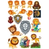 Aslan Sticker Set-17 17 Parça Telefon, Tablet, Defter, Laptop Sticker
