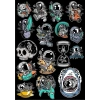 Astronot Sticker Set 12 16 Parça Telefon, Tablet, Defter, Laptop Sticker