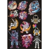 Astronot Sticker Set 7 12 Parça Telefon, Tablet, Defter, Laptop Sticker