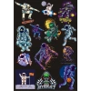 Astronot Sticker Set-7 13 Parça Telefon, Tablet, Defter, Laptop Sticker