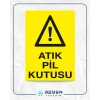 Atık Pil Kutusu Sticker 20X28 Cm