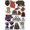 Ayı Sticker Set-15 15 Parça Telefon, Tablet, Defter, Laptop Sticker