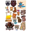 Ayı Sticker Set-19 17 Parça Telefon, Tablet, Defter, Laptop Sticker