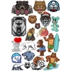 Ayı Sticker Set 5 18 Parça Telefon, Tablet, Defter, Laptop Sticker