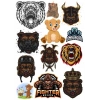 Ayı Sticker Set-9 12 Parça Telefon, Tablet, Defter, Laptop Sticker