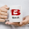 B Harfi İsme Özel Kupa