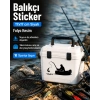 Balıkçı Sticker 17x17 Cm Siyah
