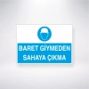 Baret Giymeden Sahaya Çıkma Sticker 20X28 Cm