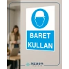 Baret Kullan İş Güvenlik Panosu Sticker 20X28 Cm