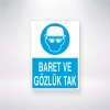Baret ve Gözlük Tak Sticker 20X28 Cm