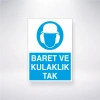 Baret ve Kulaklık Tak Sticker 20X28 Cm