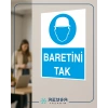 Baretini Tak iş Güvenlik Panosu Sticker 20X28 Cm