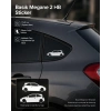 Basık Megane 2 HB Sticker 17x17 Cm Beyaz