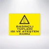 Basınçları Tüplerı Isı ve Ateşten Koru Sticker 20X28 Cm