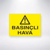 Basınçlı Hava Sticker 20X28 Cm