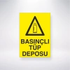 Basınçlı Tüp Deposu Sticker 20X28 Cm