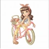 Bisikletli Kız Duvar Sticker