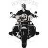Born To Ride 1985 Sticker 10x10 cmRenkli Sticker
