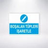 Boşalan Tüpleri İşaretle Sticker 20X28 Cm