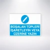 Boşalan Tüpleri İşaretleyin veya Üzerine Yazın Sticker 20X28 Cm