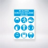 Bu Alanda Koruyucu Malzeme Kullan Sticker 20X28 Cm