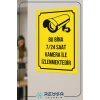 Bu Bina Kamera ile İzlenmektedir Sticker 20X28 Cm