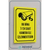 Bu Bina Kamera ile İzlenmektedir Sticker 20X28 Cm