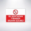 Bu Noktadan İtibaren Sigara İçilmez Sticker 20X28 Cm