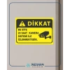 Bu Site 24 Saat Kamera ile İzlenmektedir Sticker 20X28 Cm