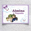 Bulutlar Temalı Doğum Günü Afişi 70X100 cm