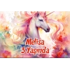 Büyük Unicorn Temalı Doğum Günü Afişi 35X50 cm