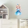 Buz Kraliçesi Mavi Prenses Duvar Stickerı