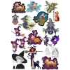 Cadı Sticker Set 6 20 Parça Telefon, Tablet, Defter, Laptop Sticker