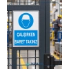 Çalışırken Baret Takınız Sticker 20X28 Cm