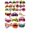 Canavar Ağzı Sticker Set 26 Parça Telefon, Tablet, Defter, Laptop Sticker