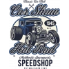 Car Show Sticker 10x10 cmRenkli Sticker