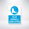 Çelik Burunlu Çizme Giyiniz Sticker 20X28 Cm