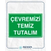 Çevremizi Temiz Tutalım Sticker 20X28 Cm