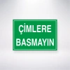 Çimlere Basmayın Sticker 20X28 Cm