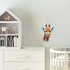 Çizgili Boyunlu Zürafa Kafası Duvar Stickerı