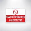 Damperi İndirmeden Hareket Etme Sticker 20X28 Cm