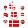 Danimarka Sticker Set