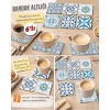 Dekoratif Desenler 10 7x7 – 6’lı Set Dekoratif Kare Tasarım