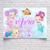 Deniz Kızı Temalı Doğum Günü Afişi 50X70 cm