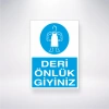 Deri Önlük Giyiniz Sticker 20X28 Cm