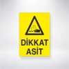 Dikkat Asit Sticker 20X28 Cm