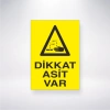 Dikkat Asit Var Sticker 20X28 Cm