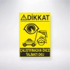 Dikkat Çalıştırmadan Önce Talimatı Okuyunuz Sticker 20X28 Cm